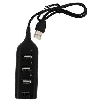 4-Портовый Концентратор USB 20 Практичный Разделитель данных Расширитель Для передачи данных Портативный Адаптер-Разветвитель