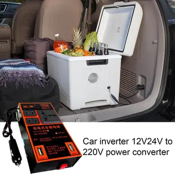 Автомобильный инвертор Адаптер зарядного устройства USB преобразователь 12 В 24 В постоянного тока в 220 В переменного Автомобильный инвертор Автомобильные Аксессуары для быстрой зарядки