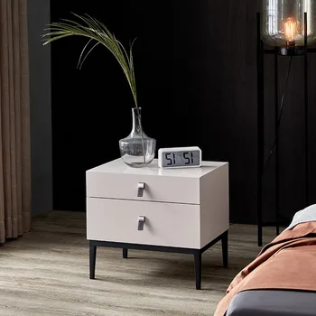 Тумбочки для спальни в деревенском стиле, Прямоугольный промышленный прикроватный столик Morden, Складная Боковая мебель для гостиной