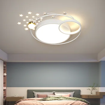 Современная светодиодная люстра с принтом звезды, лампа овальной формы, используемая для гостиной, отеля, спальни, домашнего декора, внутреннего