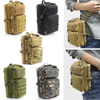 Тактическая многофункциональная сумка Military Molle, набедренная поясная сумка EDC, кошелек, держатель для телефона, сумки для кемпинга, пеших прогулок, охоты, поясная сумка