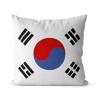Наволочка для домашнего декора WUZIDREAM с флагом Южной Кореи, декоративная наволочка для наволочек, декоративная наволочка для наволочек