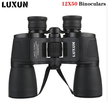 LUXUN 12X50 Мощный бинокль-телескоп для смартфона, подзорная труба ночного видения, профессиональный прибор дальнего обзора для путешествий, охоты, кемпинга
