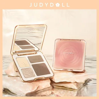 Палитра Judydoll 3d Highlighter Contour Bronzer для макияжа в стиле ню С естественной цветопередачей, стойкая водостойкая косметика