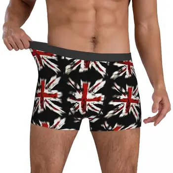 Нижнее белье с британским флагом, классические трусы с принтом флагов, дизайнерские шорты, трусы для мужчин, 3D чехол, боксерские шорты большого размера