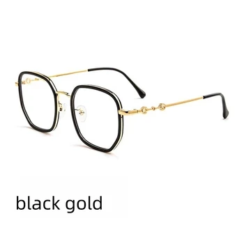 52 мм Прямоугольные сверхлегкие очки для деловых мужчин, оправы для очков по рецепту, Женские модные очки с полной оправой 18055F