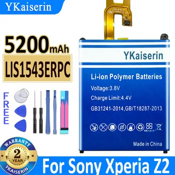 Новый YKaiserin 5200 мАч LIS1543ERPC Сменный Аккумулятор Для Sony Xperia Z2 L50T D6502 D6503 L50 L50W L50U Bateria