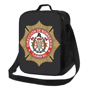 Термоизолированная сумка для ланча Bomberos Firefighter Пожарный Пожарно-спасательный Переносной Ланч-тоут для пикника на открытом воздухе Bento Food Box