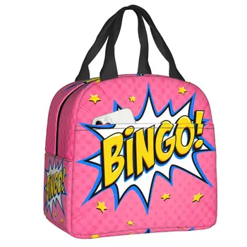Ланч-бокс Hot Game Bingo Для женщин, водонепроницаемый кулер, Термоизолированная сумка для ланча для школьников, Сменные сумки для пикника