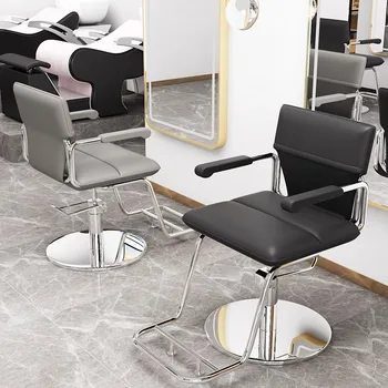 Эргономичные парикмахерские кресла для парикмахерской, Маникюрные Косметические кресла для салона красоты, простая мебель Cadeira De Barbeiro, HY