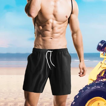2023 Новые летние мужские повседневные шорты, новые мужские модные повседневные шорты для фитнеса, однотонные пляжные Дышащие быстросохнущие шорты