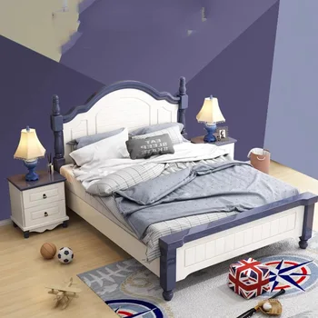 Корейская Детская Кровать Современная Напольная Полноразмерная Односпальная Кровать Для Малышей С Ящиками Для Мальчиков И Хранения Cama Gigante Мебель Для Спальни MQ50CB