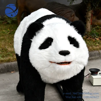 Украшение парка Yun YiSGAI51 имитация реального аниматронного животного 3d модель панды