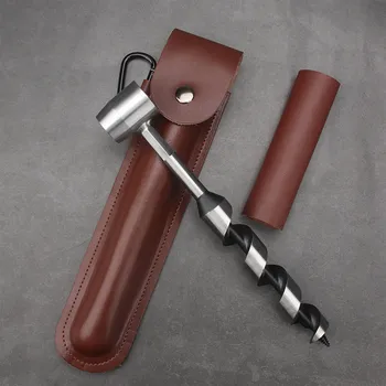 Многофункциональный инструмент для выживания поселенцев Bushcraft Ручной шнековый ключ для сверления по дереву колышек и ручной инструмент для создания отверстий