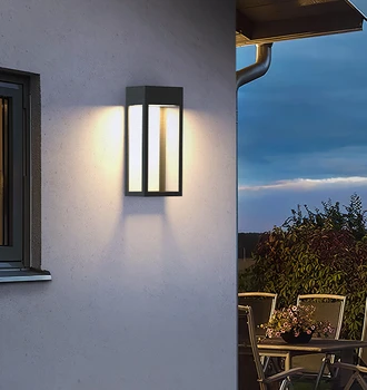 Настенный светильник водонепроницаемый наружный балконный настенный светильник солнечная лампа для мытья стен настенный светильник для входа на виллу