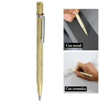 Ручка для черчения с наконечником из карбида вольфрама, маркировочная ручка для гравировки по керамике, резьбе по дереву, ручные инструменты для черчения по металлу, профессиональная ручная работа