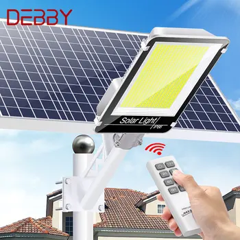 Солнечный настенный светильник DEBBY с датчиком температуры наружного тела, уличный фонарь LED Водонепроницаемый IP65 с дистанционным управлением для Modern Garden Plaza