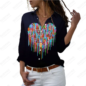 Модная Женская рубашка 2023, Новая Красочная Уличная футболка с Принтом Граффити, 3D Повседневная Свободная Абстрактная Женская футболка С Коротким Рукавом