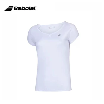 Летняя дышащая женская футболка с коротким рукавом, тренировочная футболка Babolat, футболки-поло