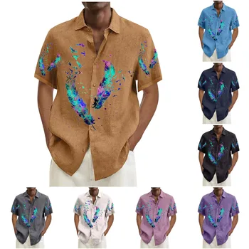 Мужская дизайнерская одежда, мужские повседневные рубашки, рубашки с графическим принтом, футболки С коротким рукавом, Мужская дизайнерская одежда