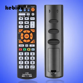 Умный ИК-пульт дистанционного управления kebidu L336 Copy с функцией обучения, 3 страницы, контроллер для обучения TV CBL DVD SAT
