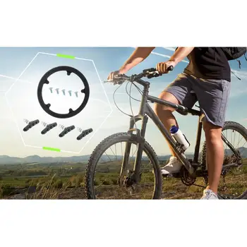 Протектор колеса велосипедной цепи Легкая защита звездочки Прочное кольцо цепи для велосипеда Аксессуары для езды на горных велосипедах