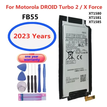 2023 Года FB55 Аккумулятор 3550 мАч Для Motorola Moto DROID Turbo 2 Turbo2 XT1585 XT1581 XT1580 Moto X Force Аккумулятор Для Телефона Bateria