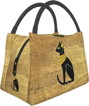 Древнеегипетский Ланч-бокс, сумки для пикника, Египетская сумка, Изолированный Портативный контейнер с египетским декором, Сумка для еды для мужчин и женщин, сумка для пикника
