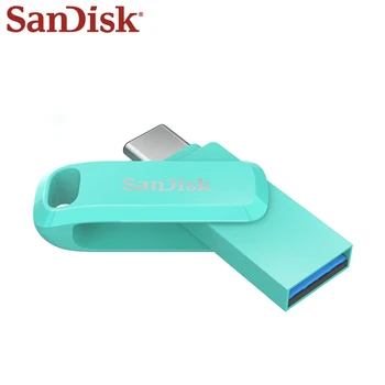 Sandisk Ultra Dual Drive OTG Зеленый USB 3.1 (Тип C) Флеш-накопитель Флэш-диск 512 ГБ 128 ГБ 64 ГБ 32 ГБ Карта памяти USB Type A Флешка