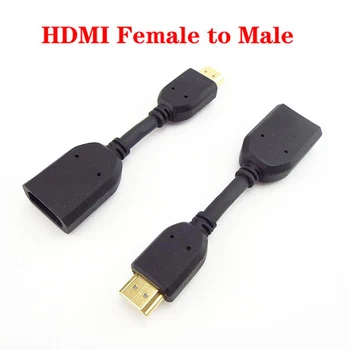 HDMI-совместимый удлинитель кабеля Crod Mini 11 см, 1080P, Регулируемый под любым углом Конвертер-переходник для мужчин и женщин