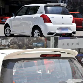 Стайлинг Автомобиля Для Suzuki Swift 2007-2013 ABS Материал Хвостовое Крыло Из Углеродного волокна Внешний Вид Цвет Заднего Спойлера Автомобильные Аксессуары