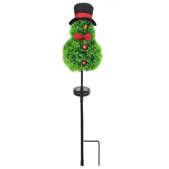 Рождественский светодиодный светильник-кол, уличный снеговик, фигурки Санта-Клауса, лампы, Милый снеговик, световые кола для внутреннего дворика, садовой лужайки