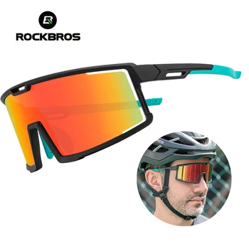 Велосипедные очки ROCKBROS Поляризованные солнцезащитные очки Велосипедные очки Спортивные С оправой для близорукости Защита от ультрафиолета Велосипедные очки Гибкие
