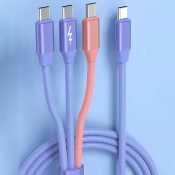 зарядный кабель Type-C длиной 150 см, Решение для зарядки 1 в 3 выхода, кабель Type-C / Micro USB
