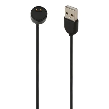 USB Магнитный кабель для зарядки Mi Band 5 6 7 смарт-часов с NFC USB магнитный шнур для зарядки Band 5 3,3 фута Черный H