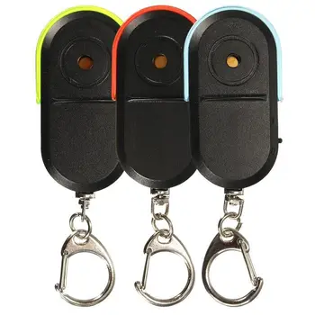 Портативный размер Брелка для поиска ключей для пожилых людей с защитой от потери сигнала тревоги, беспроводной Полезный звук свистка, светодиодный световой локатор, брелок для поиска ключей