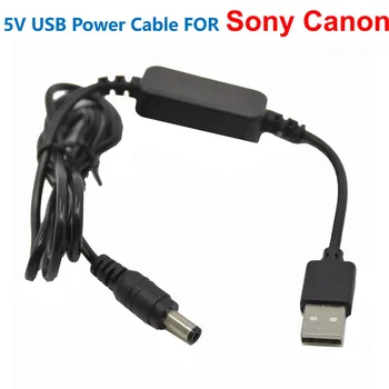 Зарядное Устройство 5V Power Bank USB Кабель-Адаптер Для Sony NP-FZ100 NP-FW50 Canon LP-E6 DR-E6 LP-E17 DR-E18 BP-511 DR-400 Фиктивный Аккумулятор