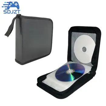 Сумка для хранения компакт-дисков на 40 дисков, Двусторонний Жесткий Альбом, коробка-органайзер для домашнего DVD-диска