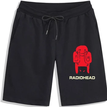 Изготовленные на заказ мужские шорты Лето Круглый вырез Мужские шорты Radiohead Amnesiac Хлопчатобумажные Официальные шорты с принтом для мужчин мужские шорты
