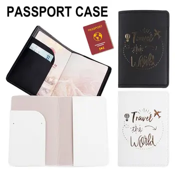 Модная обложка для паспорта из искусственной кожи, держатели паспортных карт и удостоверений личности, упаковка для паспорта, Многофункциональный футляр для проездных документов