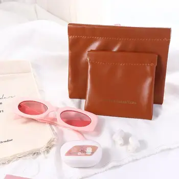 Сумка персикового денежные мешки самозакрывающиеся женщины меняют сумка для хранения ключика сумка мини-портмоне помада косметическая сумка