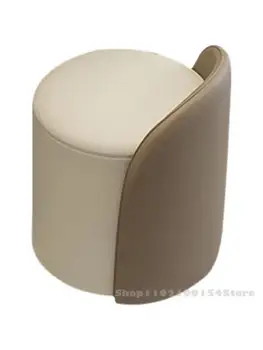 Туалетный табурет, стул для макияжа, вращающийся высококачественный туалетный столик, табурет для спальни, роскошная минималистичная современная минималистичная кожа