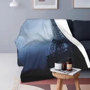 Ультрамягкое одеяло из микрофлиса с Эйфелевой башней, модное портативное одеяло в стиле Мультистиль для спальни