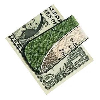 Магнитный держатель для наличных денег с искусственным рисунком Унисекс, кошелек с I-образным зажимом, кожаная сумка для хранения, зажим для карты наличных, мини-держатель Высокого качества