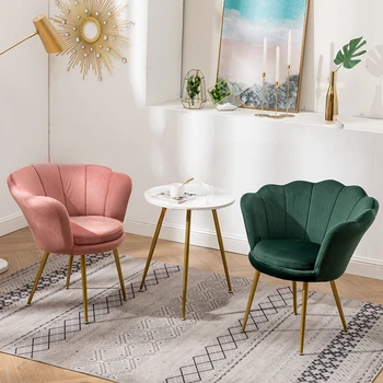 Скандинавский стул для гостиной, современный простой балконный стул, диван для отдыха, кресло для маленькой квартиры, роскошные розовые стулья для гостиной для макияжа