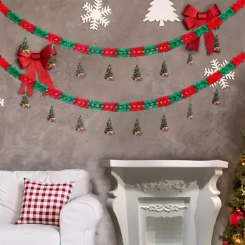 Рождественские украшения, праздничные Рождественские украшения для макета сцены, Настенный флаг, подвесные подвески, витрины, Рождество