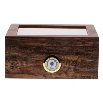 Переносной чехол Деревянный дорожный набор с увлажнителем и гигрометром Ящик для хранения