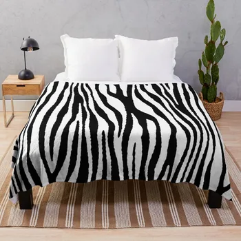 Камуфляж с рисунком зебры, черно-белое покрывало v2, роскошное брендовое одеяло, милое одеяло в стиле манга, клетчатые тонкие одеяла