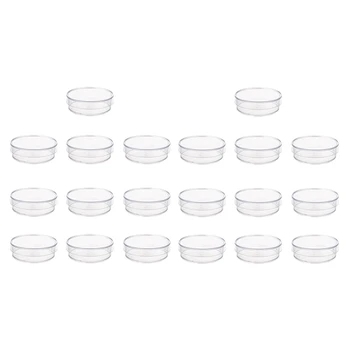20 шт. Стерильные пластиковые чашки Петри 35 мм X 10 мм с крышкой для дрожжей LB Plate (прозрачный цвет)