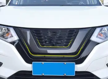 Для Nissan X-Trail 2017 2018 2019 2020 2021 U Тип Персонализированная Передняя Центральная решетка Защитная крышка Замена стайлинга автомобилей YF